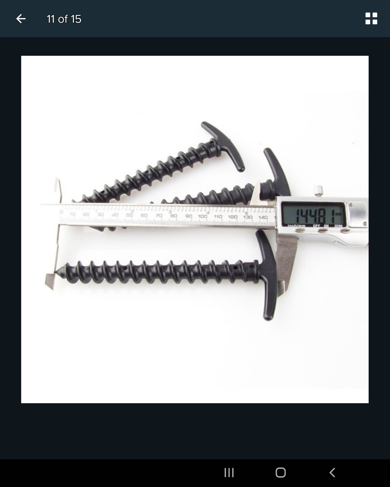 Screw in Tent pegs eBay