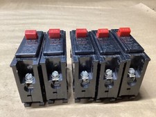 LOT OF 5 Westinghouse BR120 20 Amp 1 POLE Plug On Circuit Breaker 113F282 CO