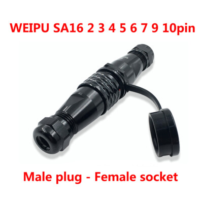 WEIPU WS16 10pin Circular Connectors Male &amp; Female Aviation Socket