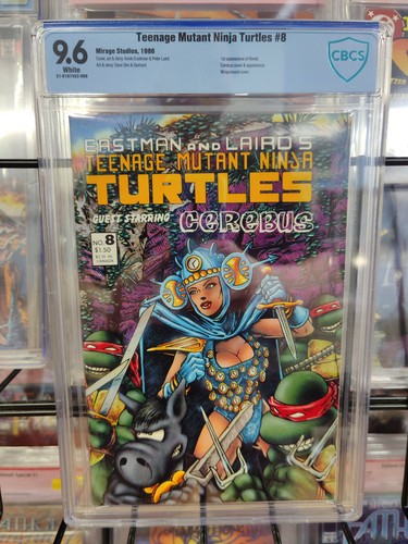 TEENAGE MUTANT NINJA TURTLES #8 (1986) - CBCS GRADE 9.6 - 1ST APPEARANCE RENET!