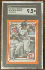 2020 Bowman Chrome Auto Oscar Gonzalez & SGC 9.5 Bowman Orange /25 Lot 🔥📈