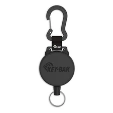 Heavy Duty Black Keychain USA Made Aramid Fiber 80lb Strength Durable Design