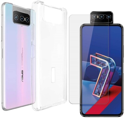 HANDY SCHUTZ HÜLLE TPU + DISPLAY GLASFOLIE SCHUTZGLAS Für ASUS ZENFONE 7 PRO LCD