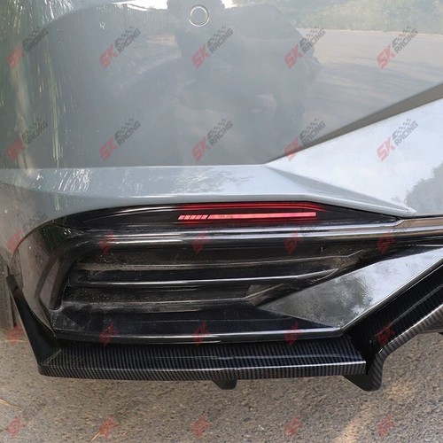 Alerón labial difusor parachoques trasero aspecto fibra carbono ABS Hyundai Elantra 21-23 - Imagen 6 de 9