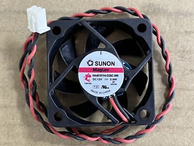 SUNON HA40101V4-D26C-999 4010  12V 0.8W 2-pin magnetic suspension silent fan