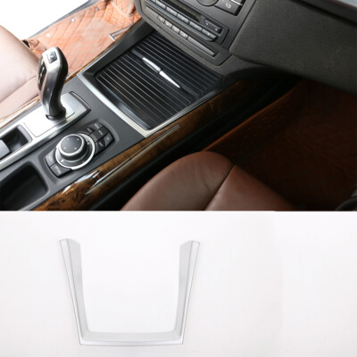 for BMW X5 E70 08- 13 Steel Console Front Water Cup Holder Cover Trim US