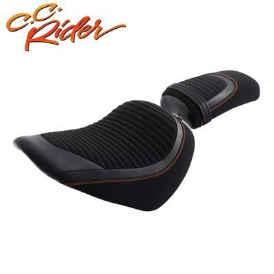 C.C. RIDER Driver Passenger Seat Fit For Harley Softail Street Bob 2018-2024
