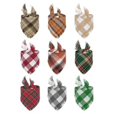 Reversible Pet Dog Thanksgiving Collar Fashion Cat Triangle Bandanas Neckwear