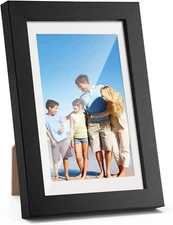 5x7 Picture Frame for 4x6 Photo with Mat - Wall Mount Decor or Table Display