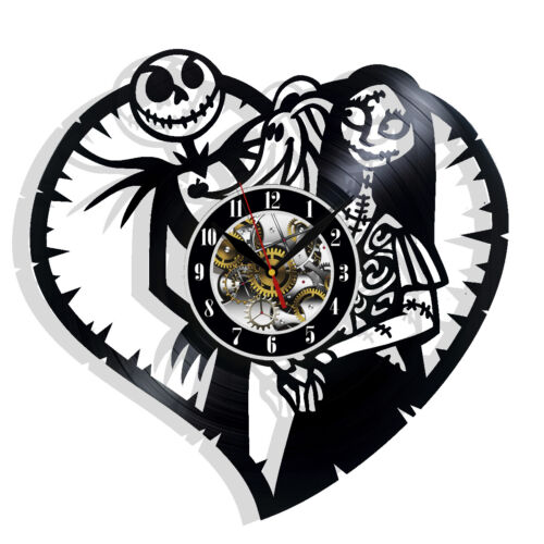 Nightmare Before Christmas Vinyl Wall Clock Gift Birthday Holiday Home Decor - Picture 1 of 4