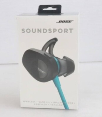 Bose SoundSport Wireless Sweat Weather Resistant In-Ear Headphones New Aqua