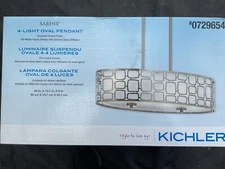 Kichler 0729654 - Sabine 4 Light Brushed Nickel Drum Pendant Light