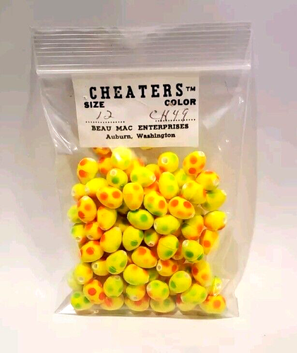 100er Pack Beau Mac Cheaters Fly Strike Indicator 5/16'' lang Chartreuse/grün