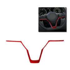 Red Carbon Fiber Steering Wheel Down Sticker Cover For Nissan Altima 2019-2023 