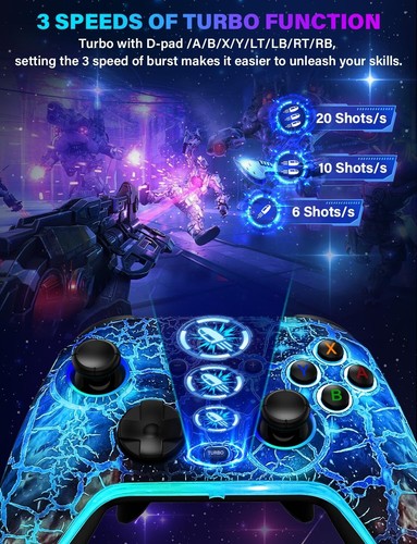 Nintendo Switch Elite Controller - 1200mAh, Motion Control & Cool Nebula Design - Picture 9 of 11