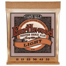 Ernie Ball Earthwood Phosphor Bronze Acoustic Guitar Strings Light/Med Light/Med