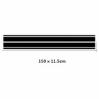 <!--F#f_0-->2pcs Black Car Hood Stripe Decal Strip Bar Graph Bonnet Sticker Universal 150CM<!--F/-->