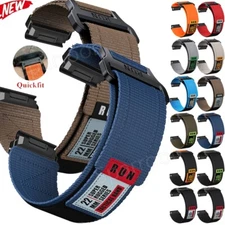 QuickFit Nylon Watch Band Strap For Garmin Fenix 6 6X Pro 5 5X 7 7X 3HR Instinct
