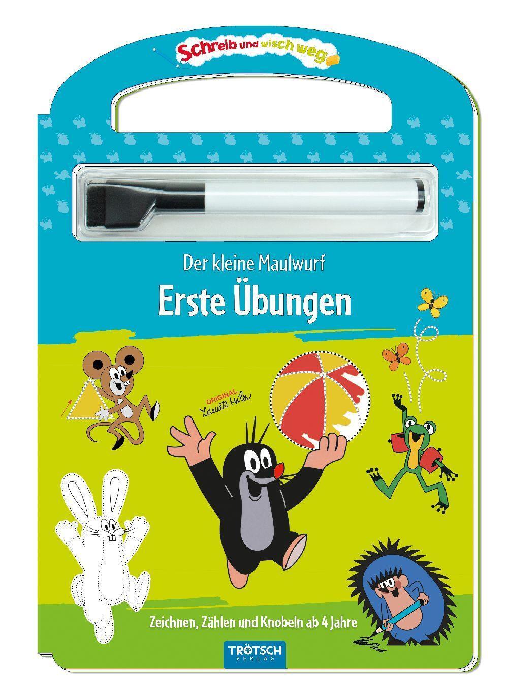 Thumbnail - Trötsch Der Kleine Maulwurf Schreib Und Wisch Weg Erste Übungen |