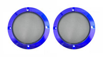 4" Speaker Cover Grill For Car Audio DJ PA Speaker Blue ABS Frame BLK Metal Mesh