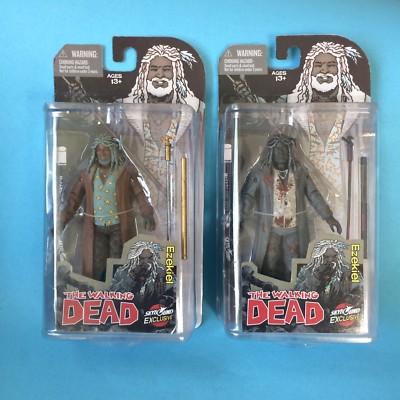 SDCC 2014 Skybound Walking Dead Ezekiel and Bloody Ezekiel MIB
