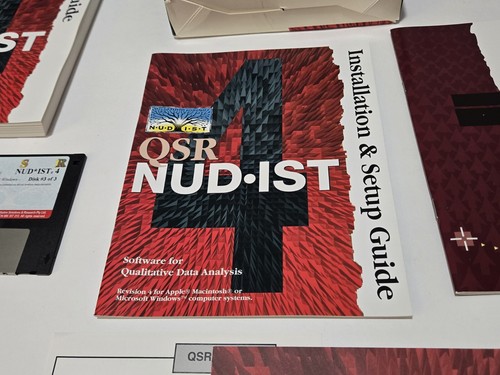 Vtg QSR Nudist 4 Software For Qualitative Data Analysis Rev 4 PC/Windows 1997 - Picture 11 of 13
