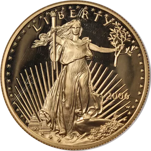 2006-W Gold American Eagle $50 NGC PF70 Ultra Cameo Brown Label - STOCK