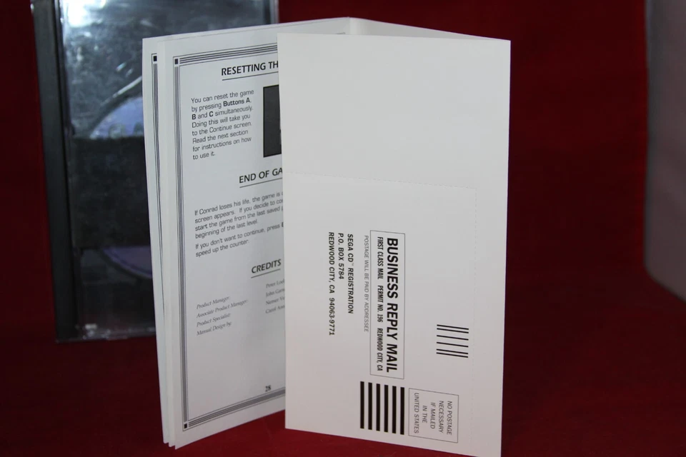 Flashback: The Quest For Identity (Sega CD, 1994) Authentic Game, CIB Complete - Image 2 of 4