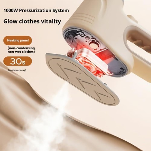 Vacuum Steamer for Clothes, Travel Garment Steamer for Clothing, Fast Heating - Picture 4 of 12