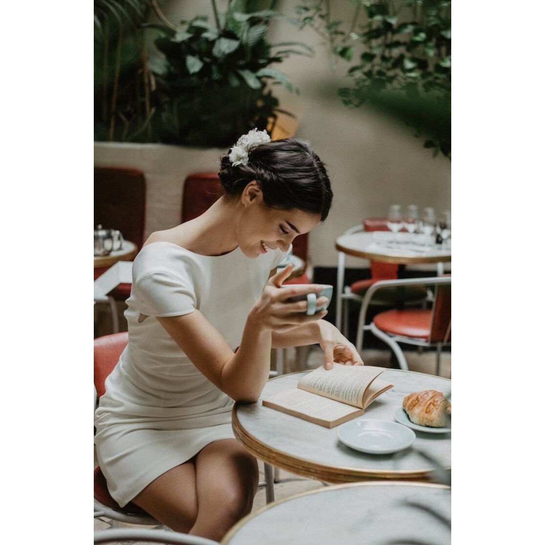 BHLDN x Les Couronnes de Victoire Preserved Floral Hair Comb Wedding Headpiece Combs | Les Couronnes de Victoire main image 4