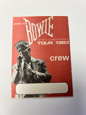 David Bowie - Strobilus Moonlight 1983 Tour, Crew Cloth Tour Pass