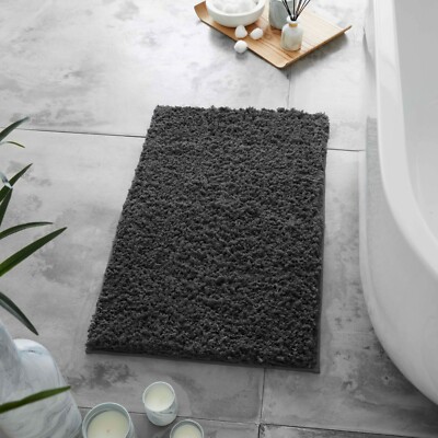 ZERO TWIST BADEMATTE 2-TEILIGES SET Sockel rutschfest superweich WC Badezimmer Teppich 