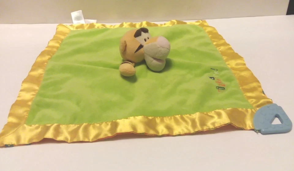 Manta de seguridad Disney Baby Green Tigger Lovey Winnie The Pooh satinado 13"x13" Foto 2 de 4