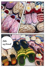 handmade Yarn slippers for adults