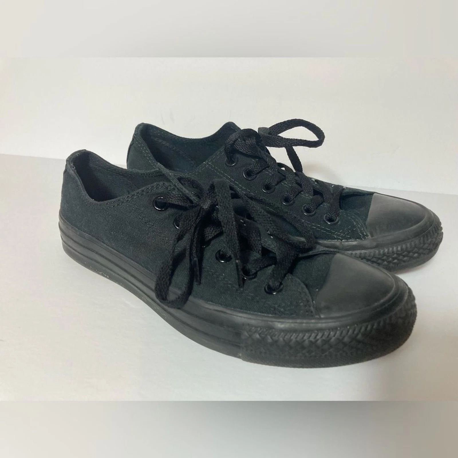 Sneakers Converse All Star nere scarpe basse taglia donna 7 uomo 5