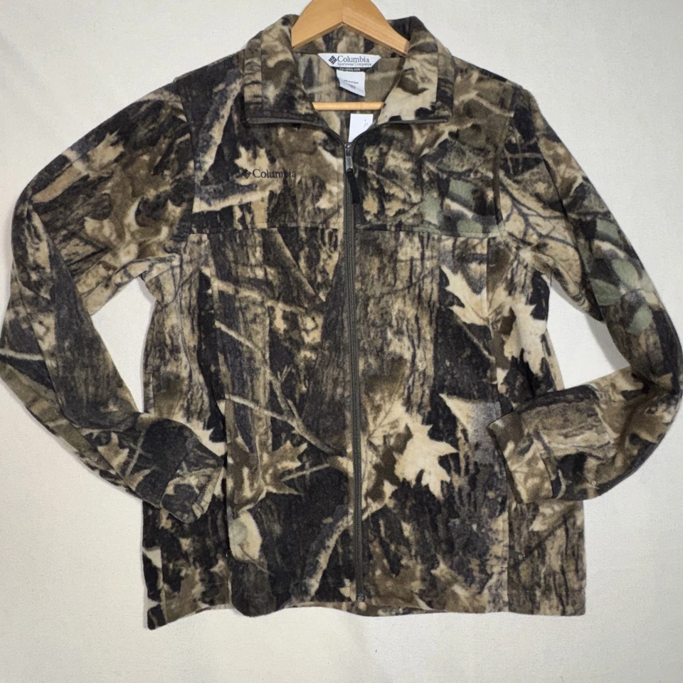 Youth 18/20 Columbia Full Zip Camouflage Fleece Hunting Jacket - Image 4 of 4