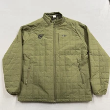 AFTCO Jacket Mens 2XL Green Quilted Insulated Full Zip Fishing Outerwear