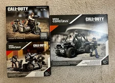 Mega Construx Call Of Duty ATV Ground Recon + Assault Drone + Sidecar Pursuit