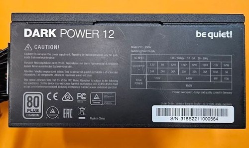be quiet! Pure Power 12 M 850W 80 Plus Gold PC-Netzteil