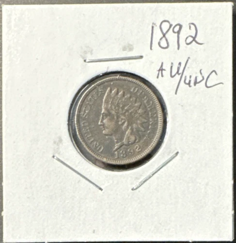 1892 Indian Cent Nice Original AU/UNC