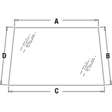 Upper Windshield Glass Fits 580M 580M SERIES 2 580SM 580SM PLUS SERIES 2 580SM