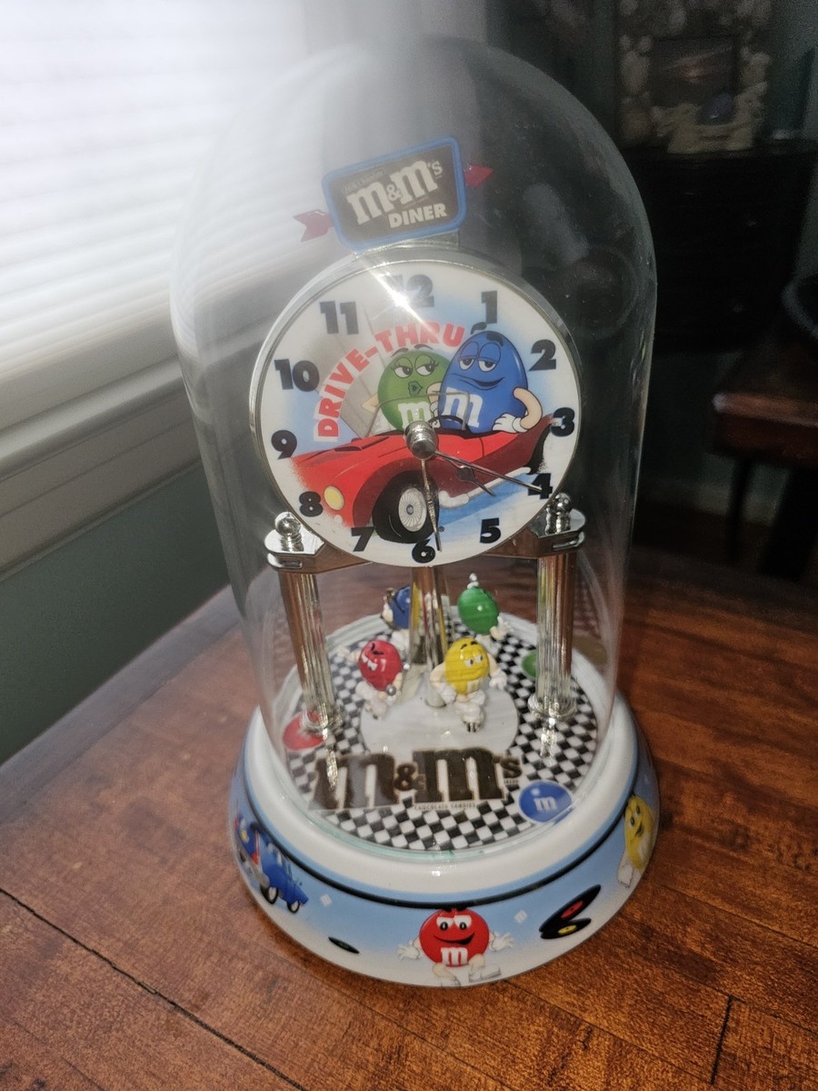Vintage M&Ms Brand Anniversary Glass Dome Drive Thru Diner