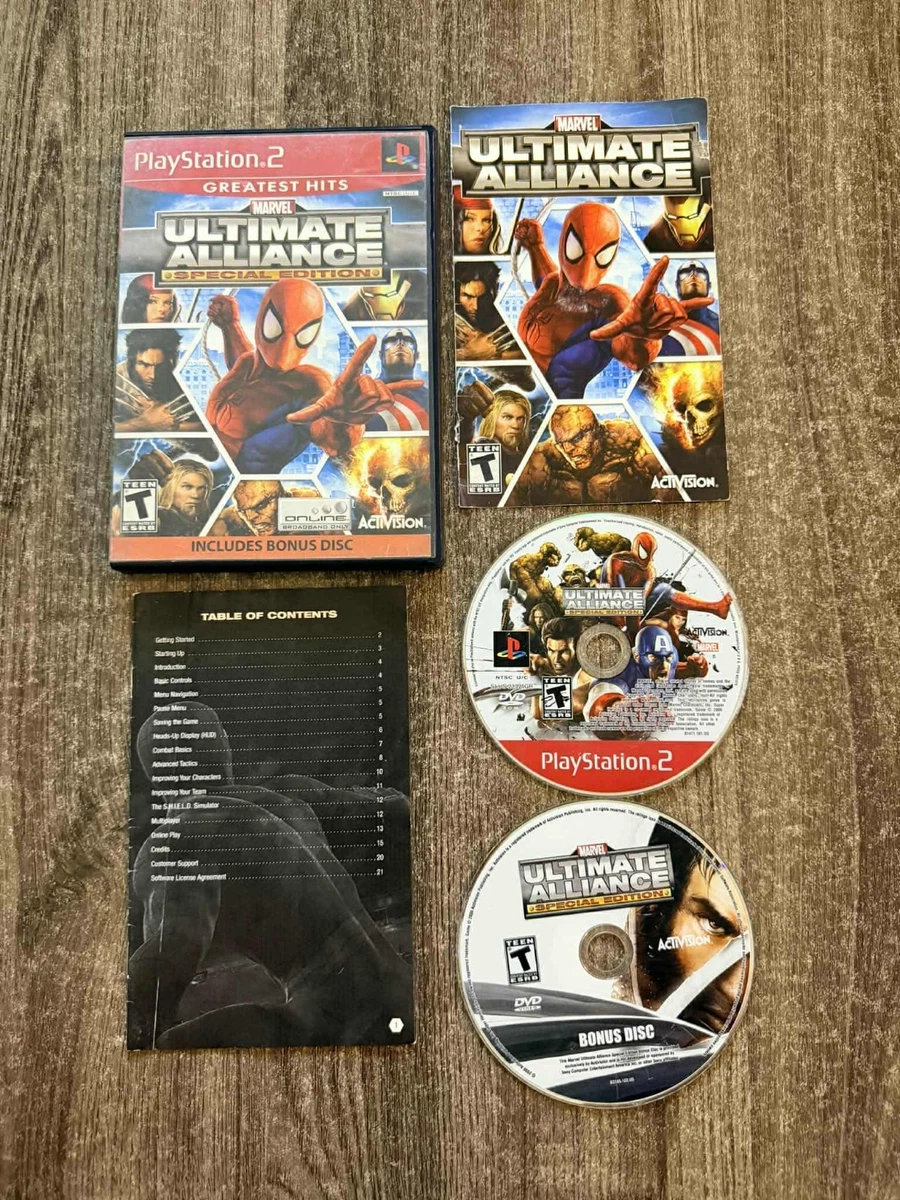 Marvel Ultimate Alliance PS2 Playstation 2 jeu COMPLET 1