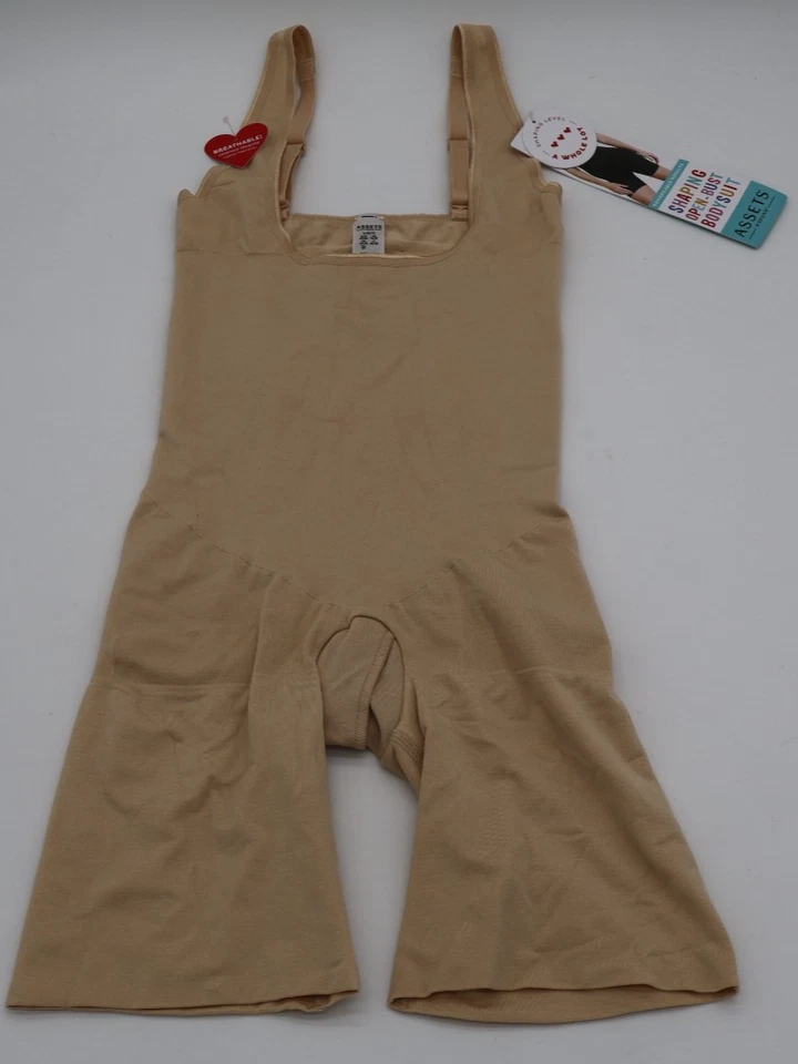 Body ASSETS by SPANX para mujer modelador busto abierto cuerpo más delgado tostado grande nuevo con etiquetas Foto 2 de 4