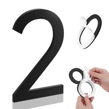 5 Inch House Numbers, Self-adhesive for Outside Mailbox House Number 2