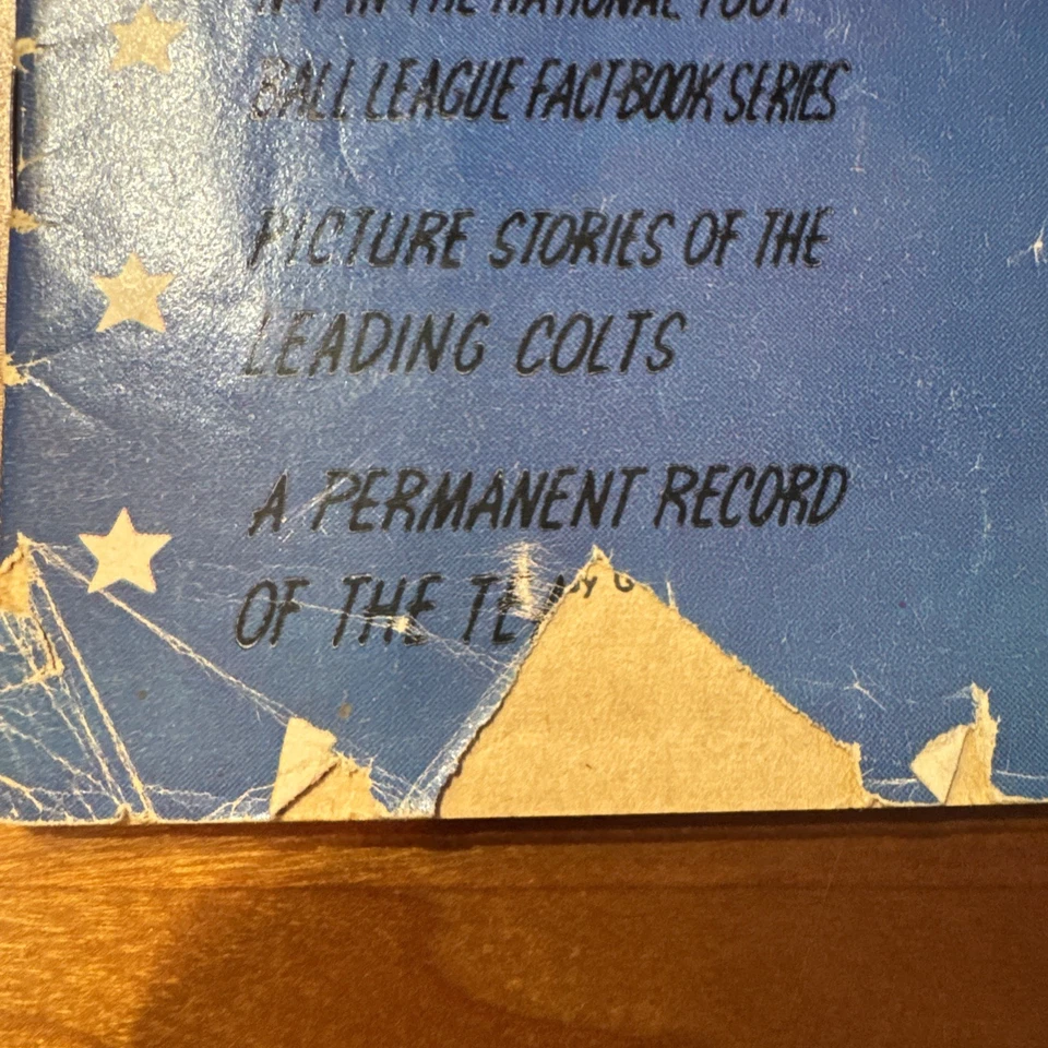 ¡VINTAGE! Cómic de los Baltimore Colts 1962 ¡La NFL incluye a Johnny Unitas! Foto 2 de 4