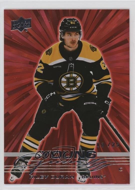 2025 Upper Deck Series 1 Young Guns Outburst Red /25 Riley Duran #211 Rookie RC