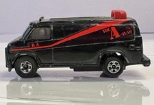 A Team Van 1983 ERTL Diecast 1:64 Black Vintage Made In USA Stephen J Cannell