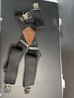 Men's CARHARTT Elastic Utility Black Suspenders Adjustable Clips And Claws