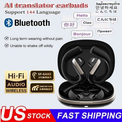 Translator Earbuds 144 Languages Real Time Online/OffLine Translation Earphones